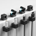 Magnetic Cable Clips Cord Holder 8-Pack - Stable Desk Cable Management
