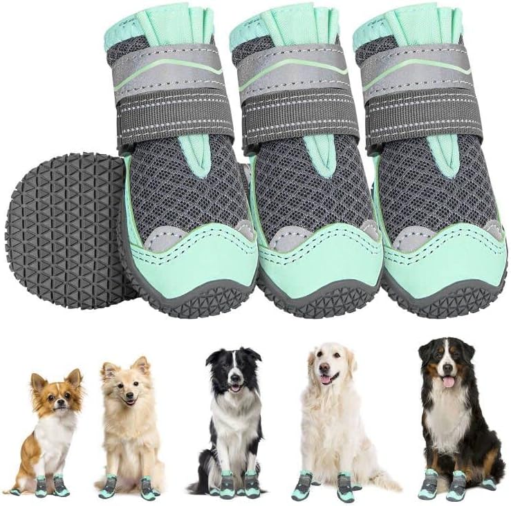 SlowTon Dog Shoes - Breathable Anti-Slip Boots for Dogs