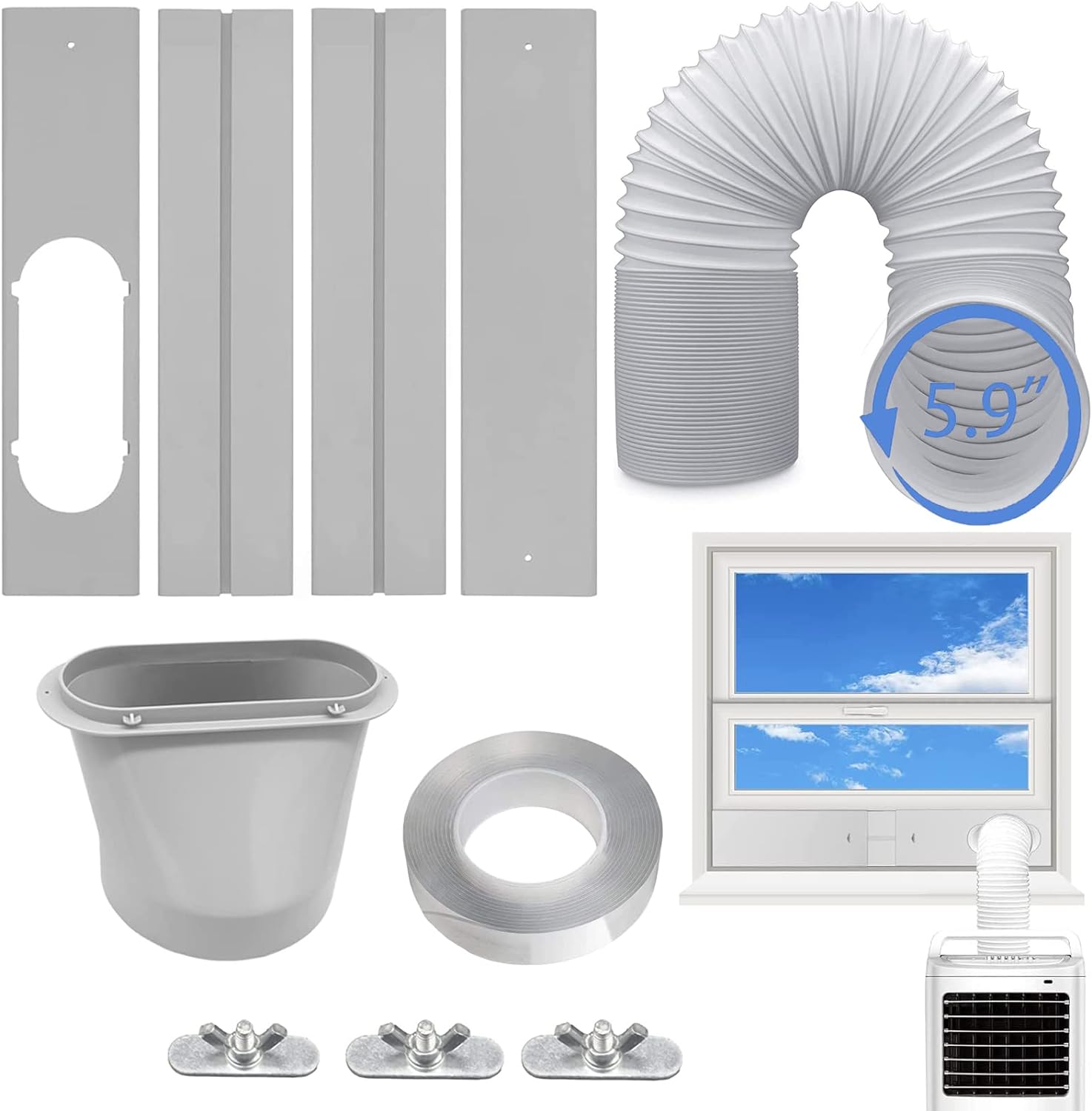 Universal Window Kit for Portable AC ~ Easy Venting