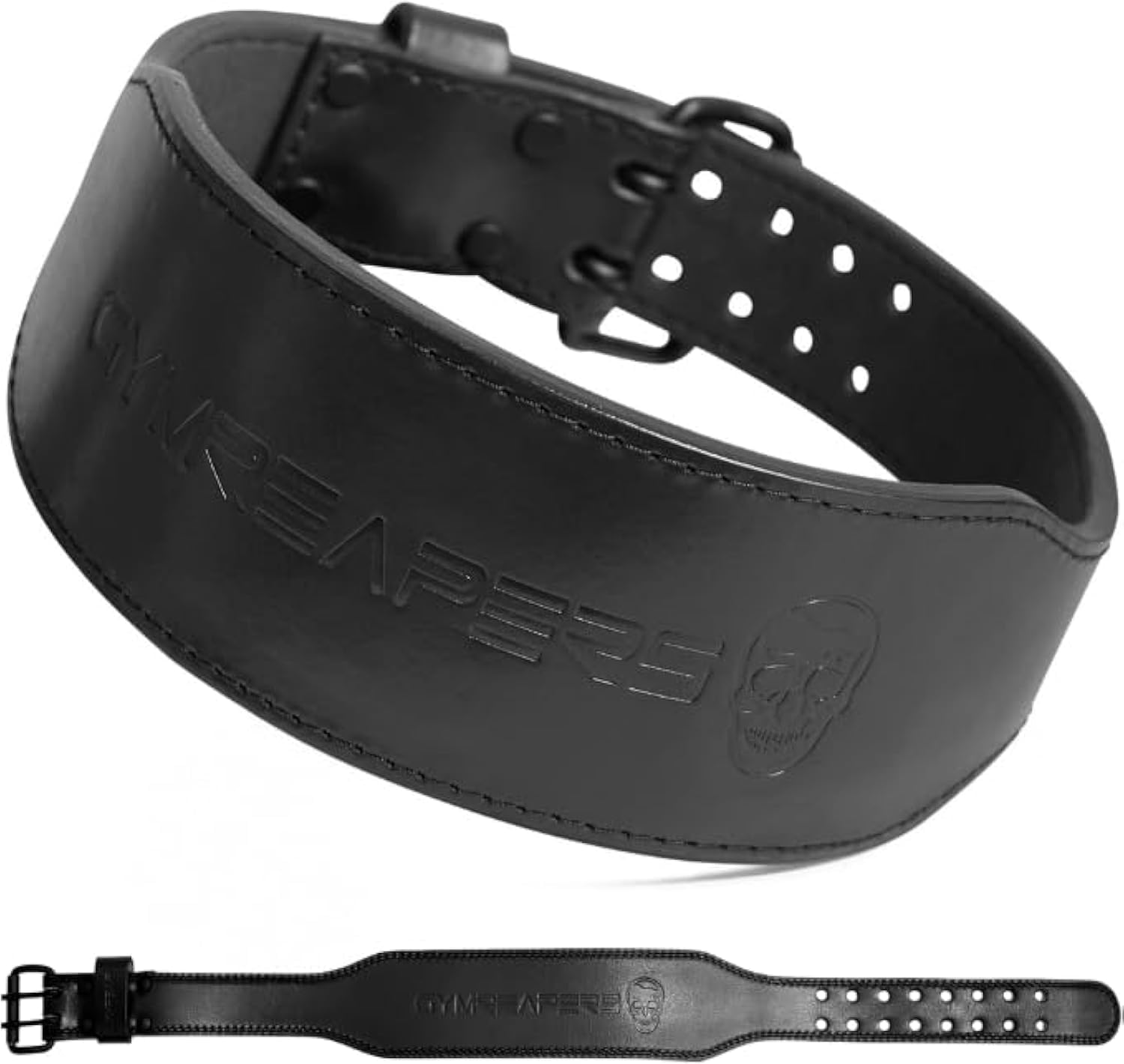 Gymreapers Weight Lifting Belt - 7MM Heavy Duty Leather Support