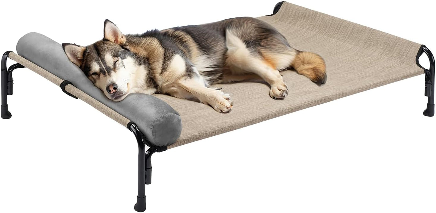 Veehoo Large Elevated Dog Bed for Comfort and Support Outdoors