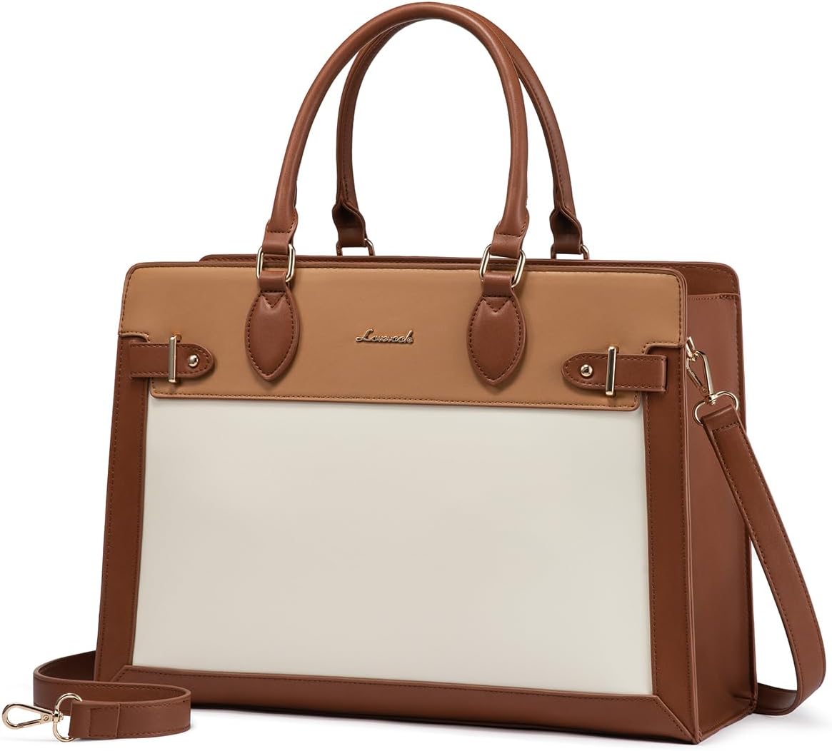 LOVEVOOK Laptop Bag for Women - Stylish 15.6 Inch Tote