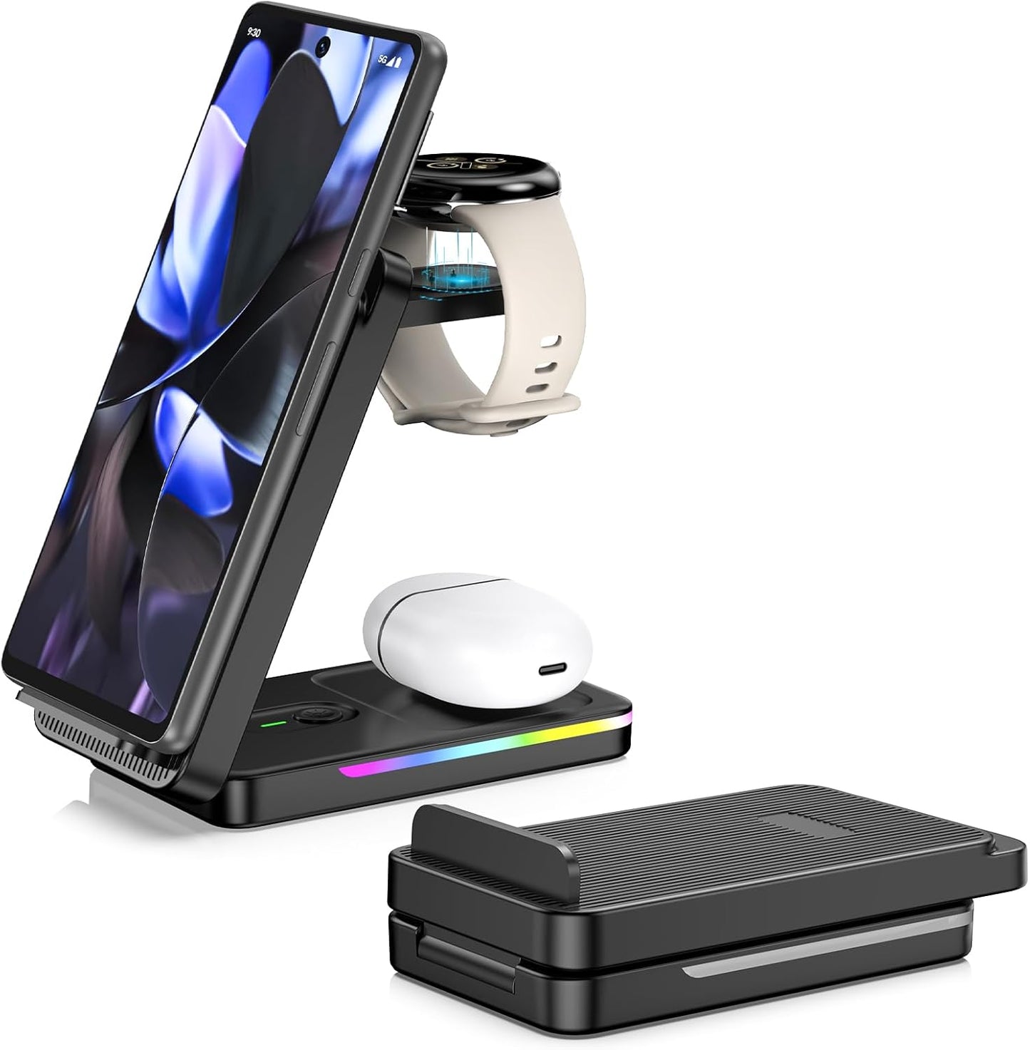 Wireless Charging Station for Google Pixel Watch 3/2 and More