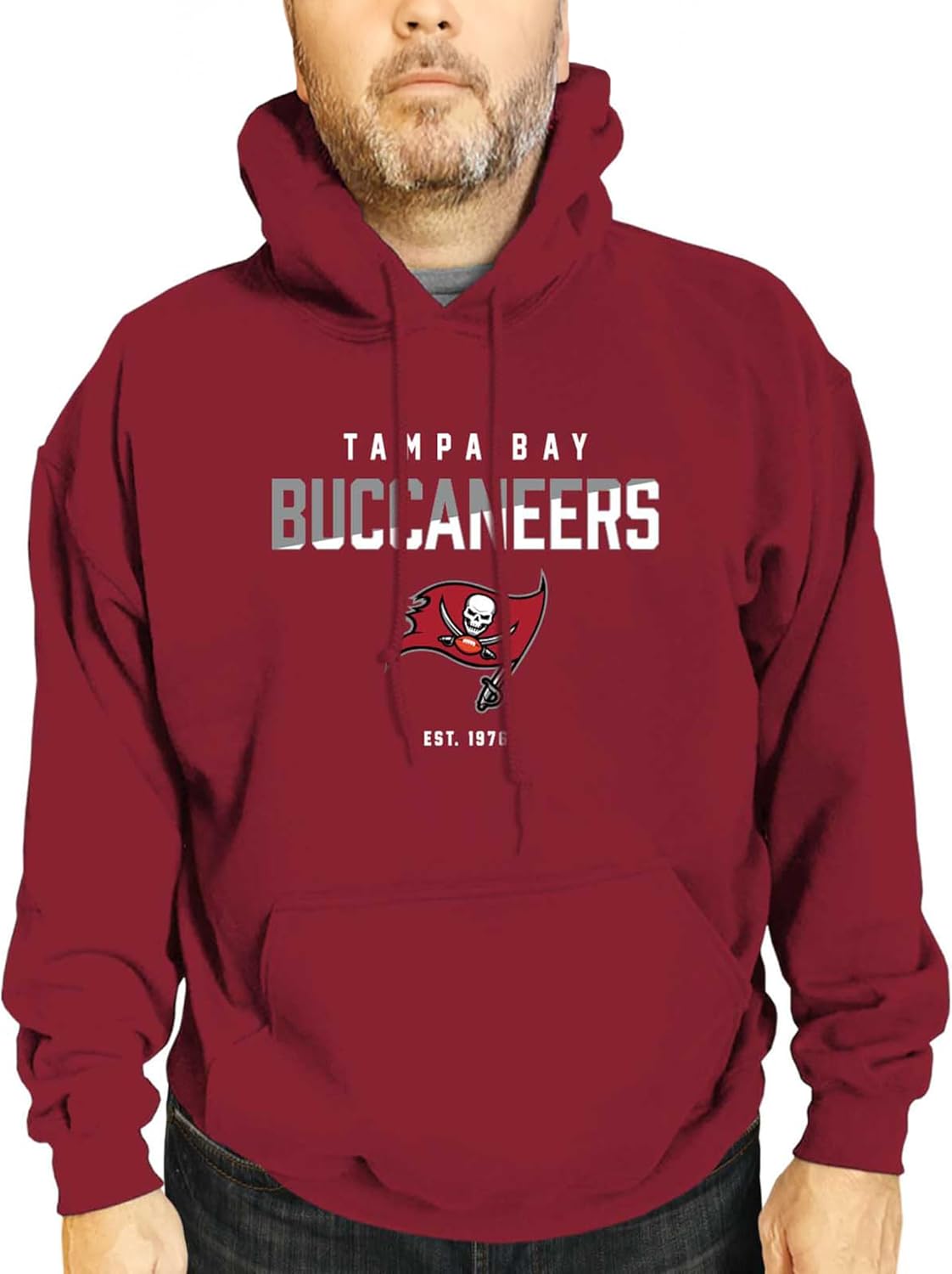 NFL Diagonal Fade Fleece Hooded Sweatshirt for Buccaneers Fans