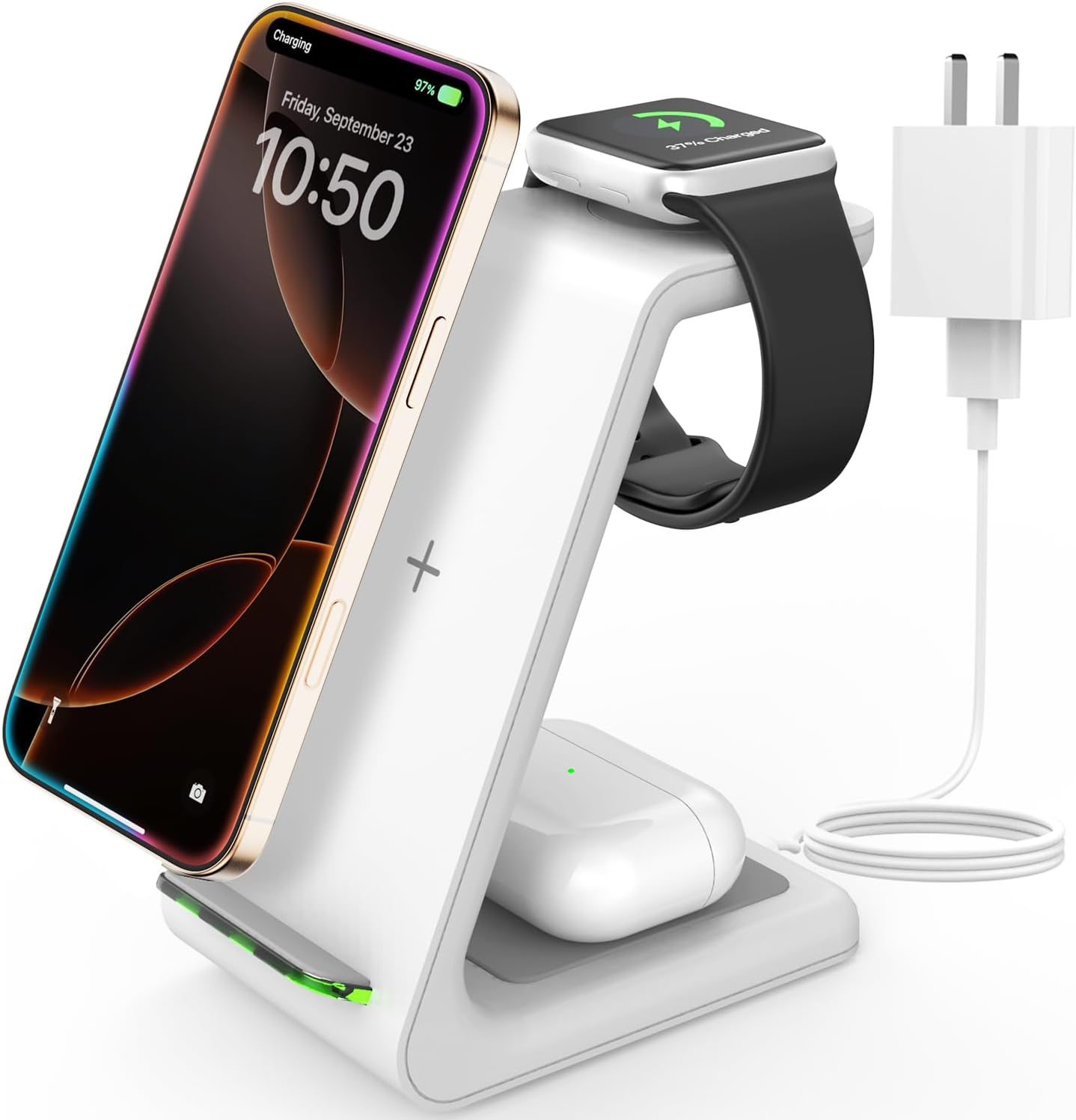 JoyGeek 3-in-1 Wireless Charger Stand for Apple - Ultimate Convenience