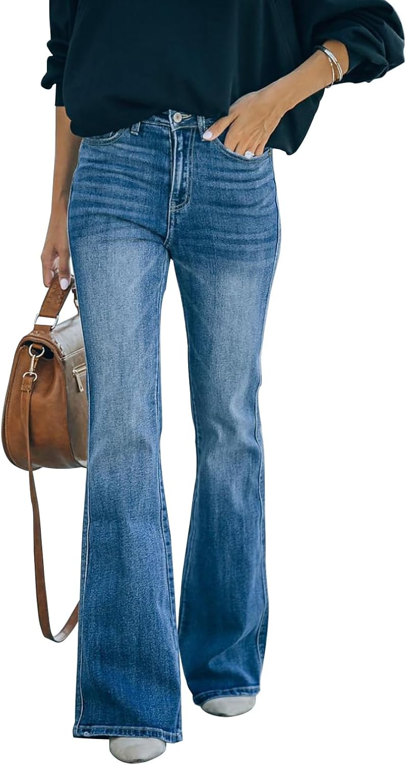 KUNMI Women's Flare Bell Bottom Jeans for Ultimate Comfort