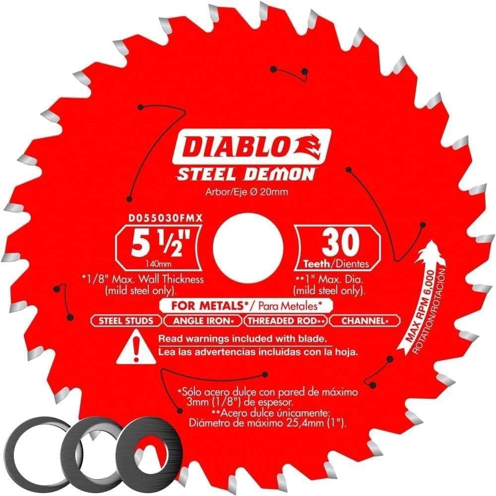 Diablo Steel Demon Saw Blade for Medium Metal - 5-1/2 in