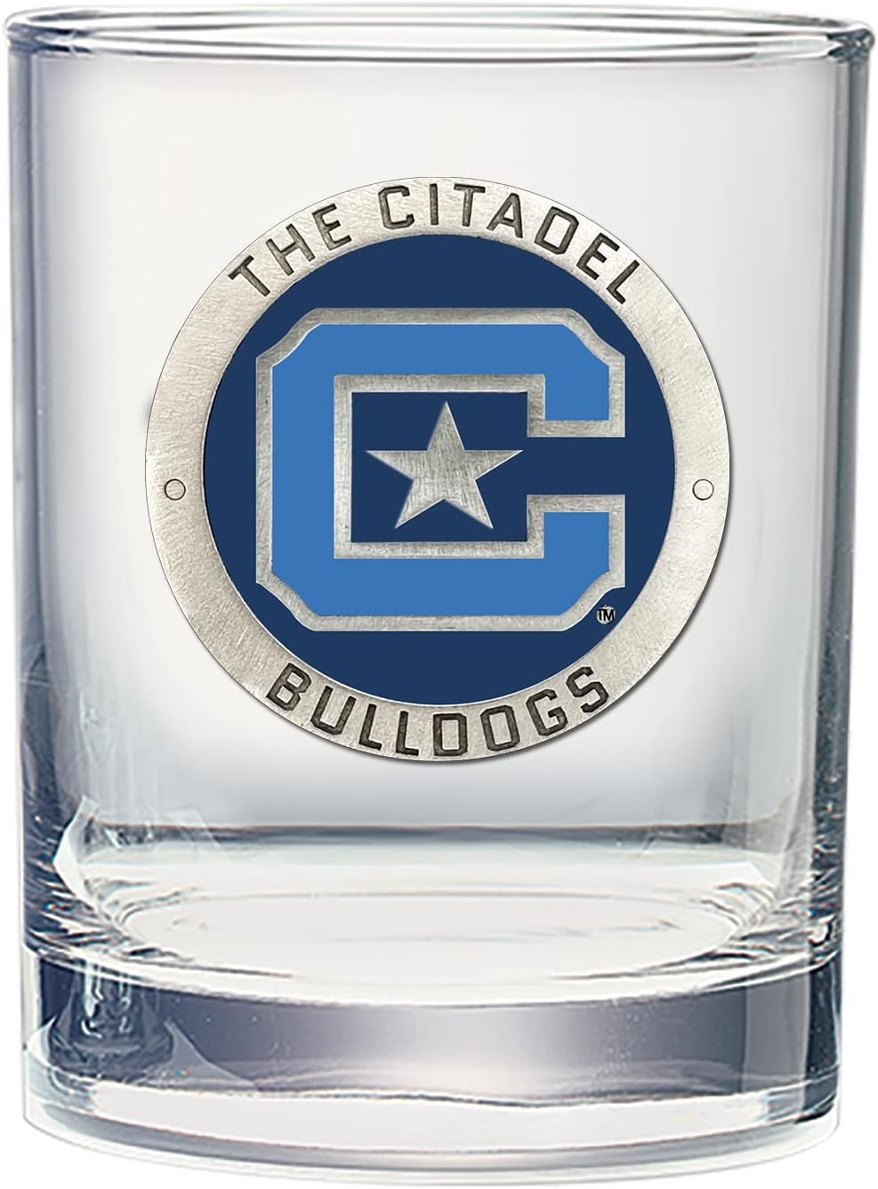Heritage Pewter Citadel Double Old Fashion Glass for Liquor