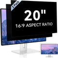 20 Inch Computer Privacy Screen 16:9 - Anti-Glare Blue Light Filter