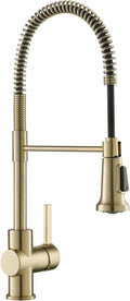 KRAUS Britt Commercial-Style Pre-Rinse Kitchen Faucet in Brushed Gold