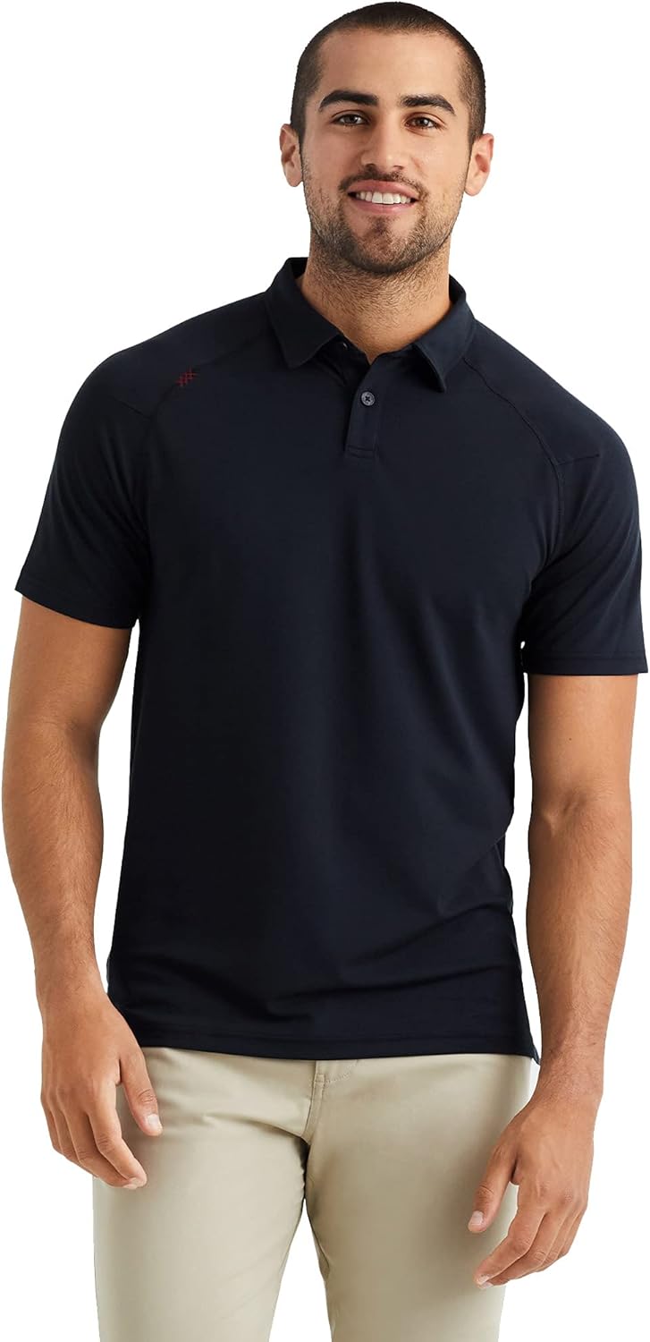 Rhone Delta Pique Mens Polo - Stylish Golf Shirt for Comfort
