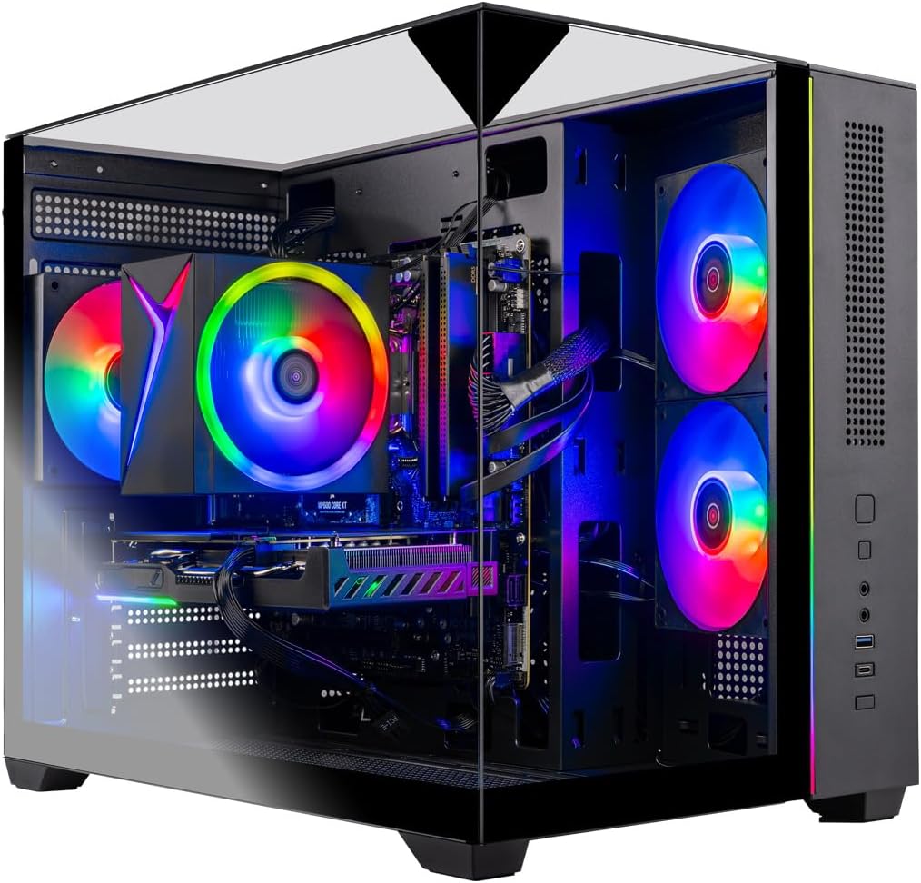 Skytech Gaming Crystal Desktop PC with Ryzen 7 and RTX 5060