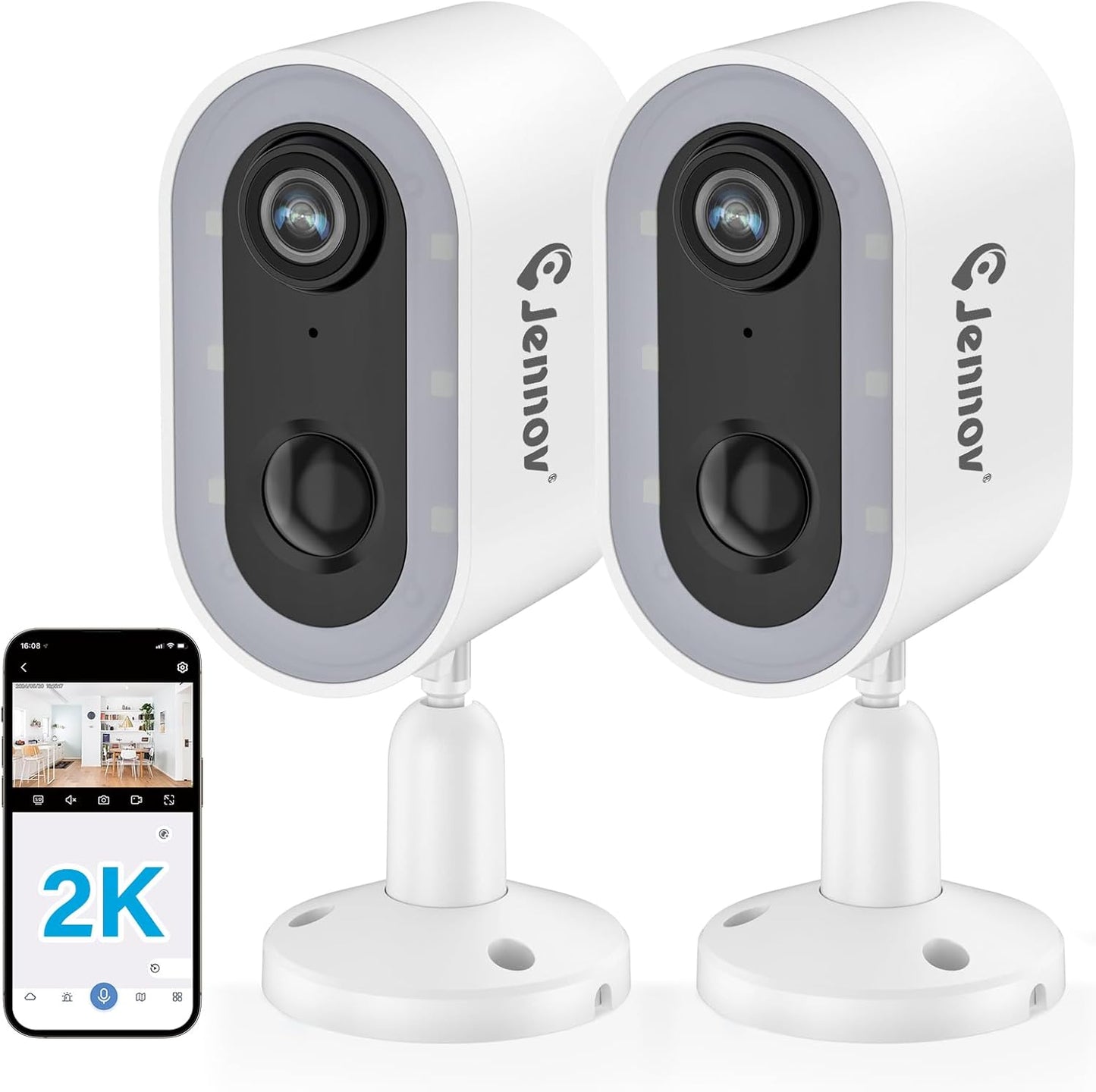 Jennov AI Smart Outdoor Camera: Color Night Vision & Two-Way Talk