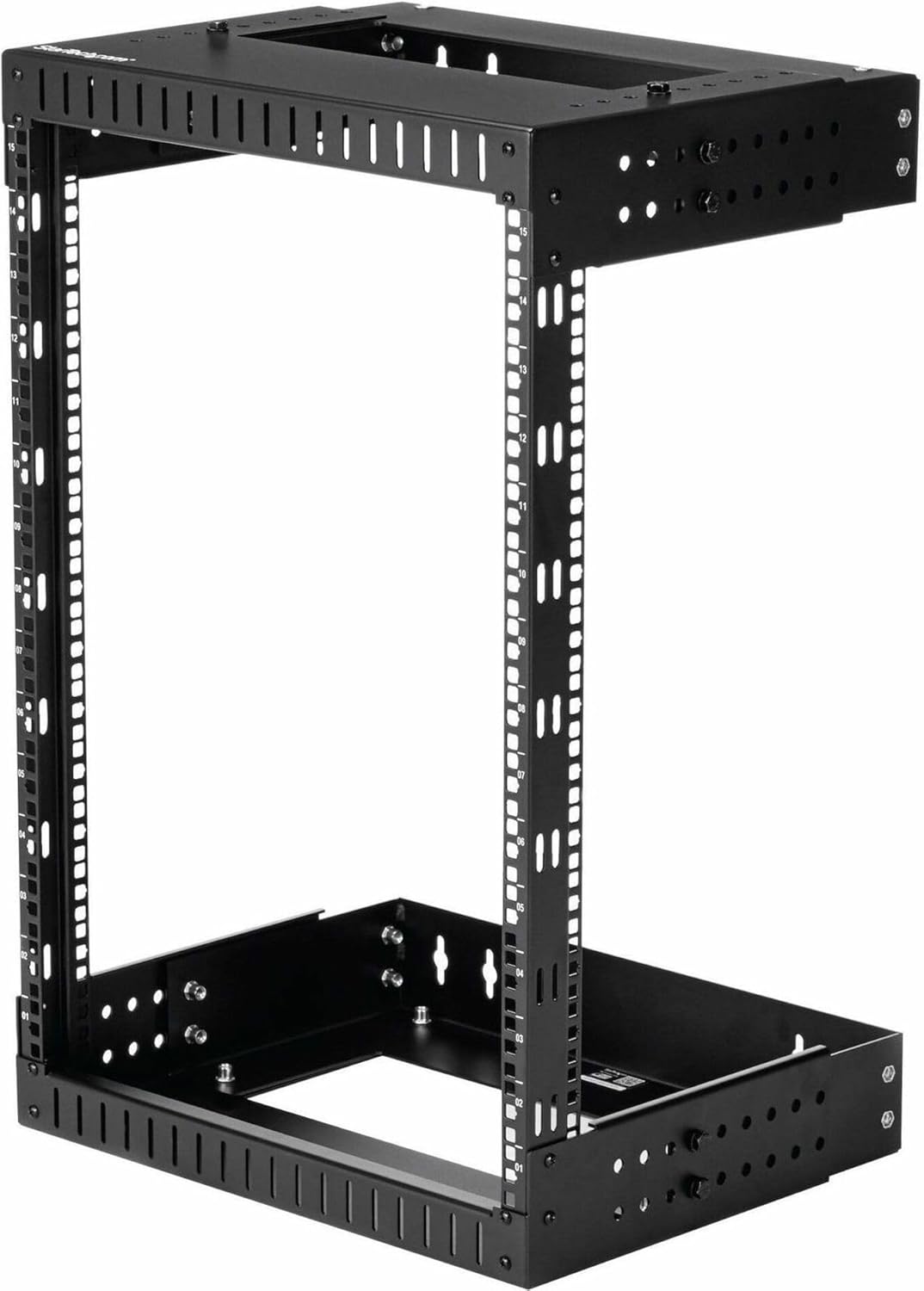 2-Post 15U Heavy-Duty Wall Mount Network Rack for IT Equipment