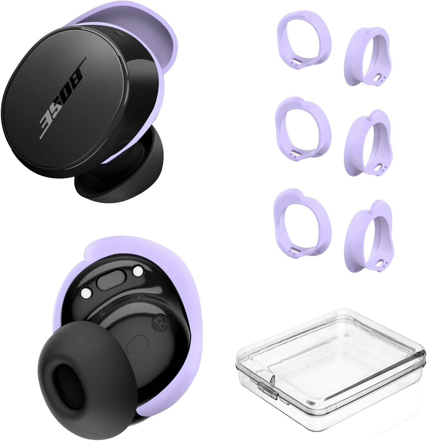Silicone Ear Tips Set for Bose QC Buds | Anti-Slip Fit Kit