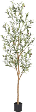 Faux Olive Tree 6ft Artificial Indoor Olive Tree - Realistic Natural