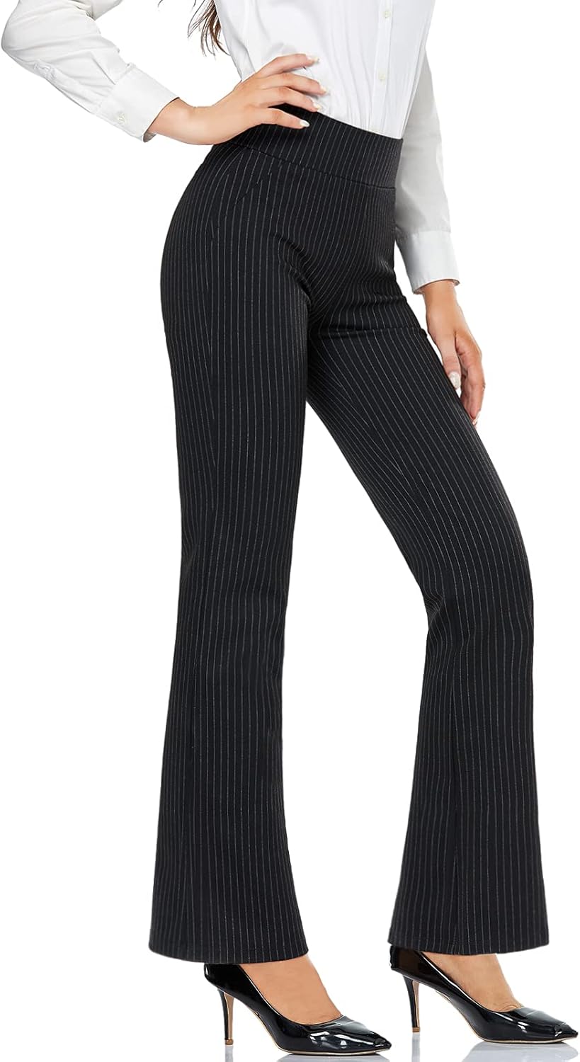 Tapata Women Dress Pants: High Waist Stretchy Bootcut Style