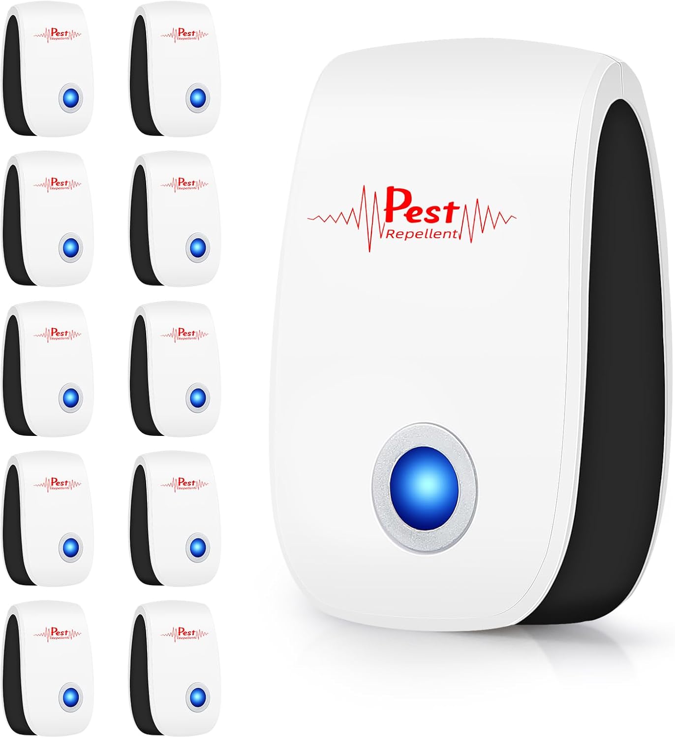 10-Pack Ultrasonic Pest Repellers - Stop Pests Fast!