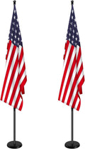 Indoor Telescoping Flag Pole with Base 6FT-8FT - Stable Commercial Kit
