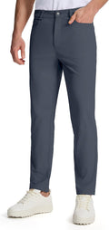 Mens Golf Pants 5 Pockets Stretch Lightweight Dress Pants
