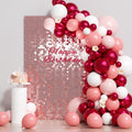 Shimmer Wall Backdrop Pink Sequin Panels - Sparkling Party Backdrop