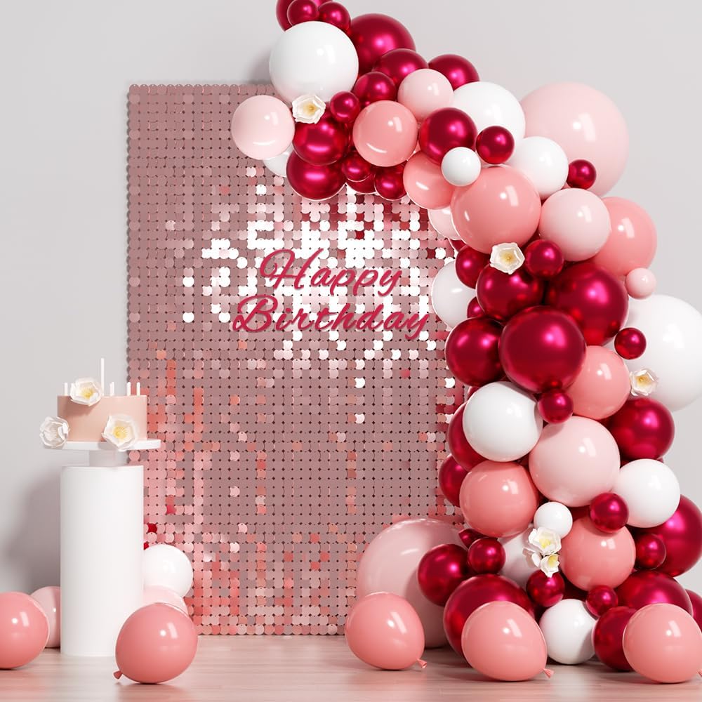 Shimmer Wall Backdrop Pink Sequin Panels for Stunning Events