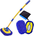 Car Wash Brush with Long Handle and Microfiber Kit - Curved