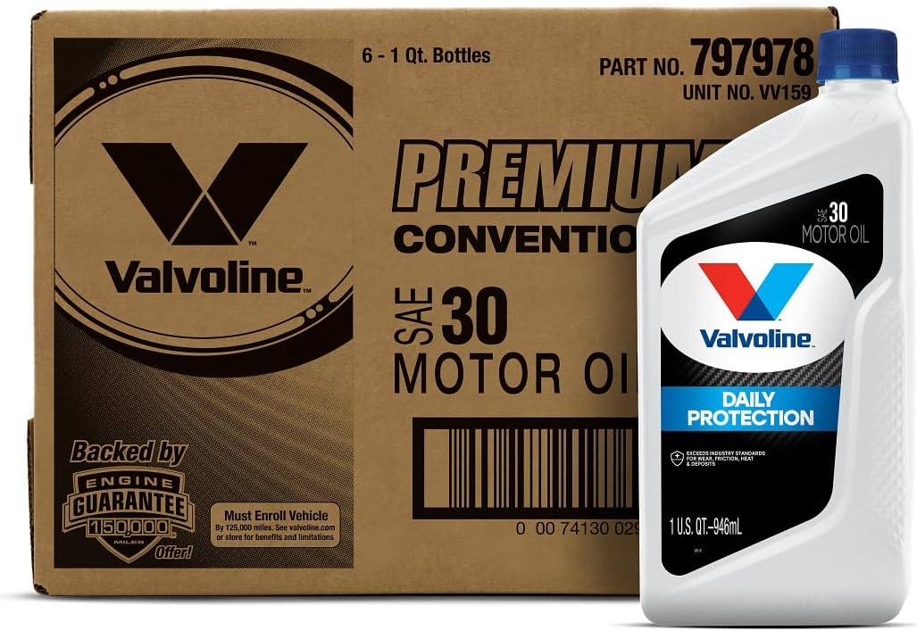 Valvoline Daily Protection SAE 30 Motor Oil for Engine Care