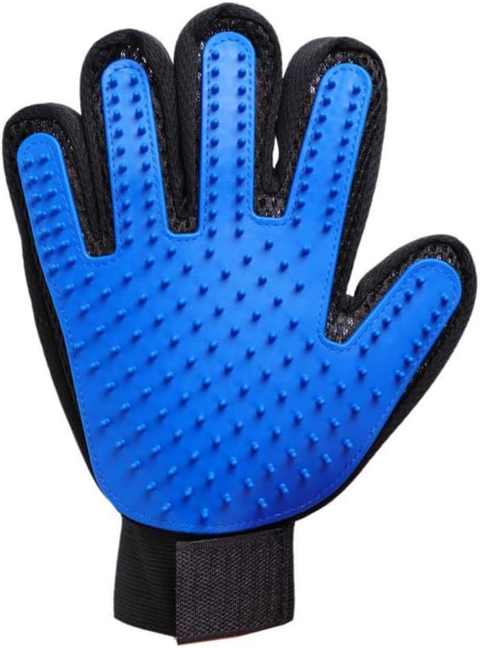 5-Finger Silicone Pet Grooming Glove | Gentle Deshedding & Massaging Brush