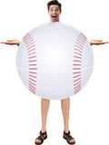 Adult Inflatable Baseball Costume 4.9-6.2 ft - Funny Game Day Wear