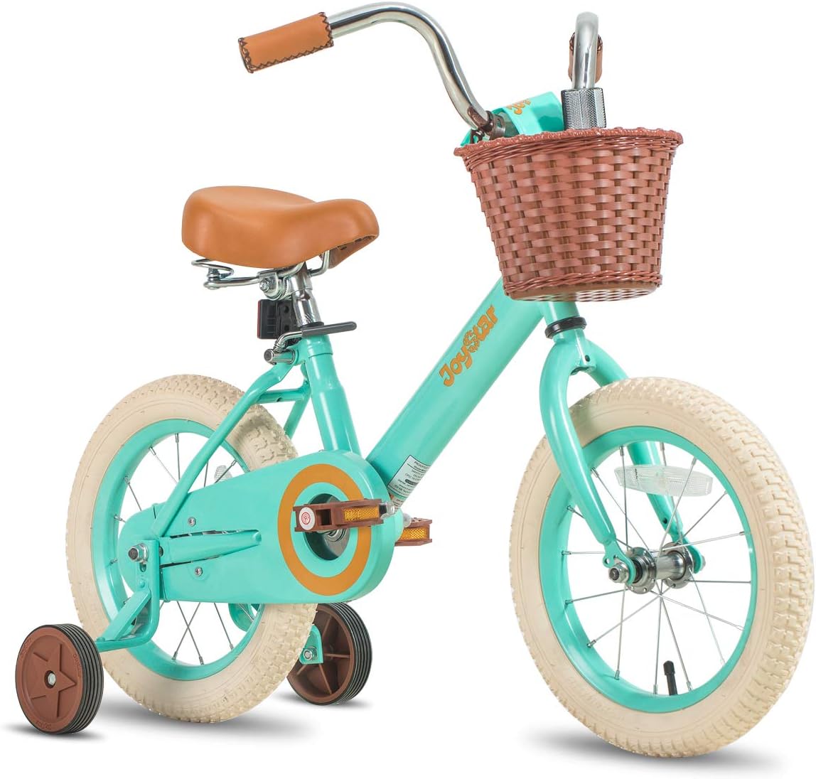 JOYSTAR Vintage Kids Bike with Training Wheels for Ages 2-7