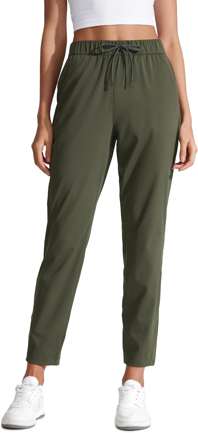 CRZ YOGA 4-Way Stretch Ankle Golf Pants for Women - Stylish Fit