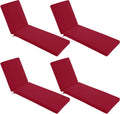 Chaise Lounge Cushions Outdoor Set of 4 - Waterproof and Stylish