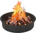 OUSHENG 36 in Round Fire Pit Ring Insert - Large Durable Steel