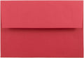 JAM PAPER A8 Colored Invitation Envelopes Red Recycled - Holiday Ready