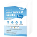 TICONN PET Plexiglass Sheets 24x36 6 Pack - Clear Flexible Panels