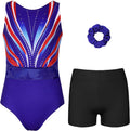 Activewear Gymnastics Leotards for Girls and Women with Shorts