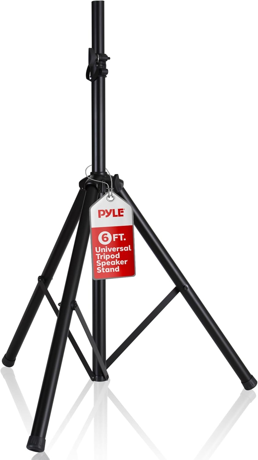 Pyle Universal Speaker Stand Mount Holder for Adjustable Height