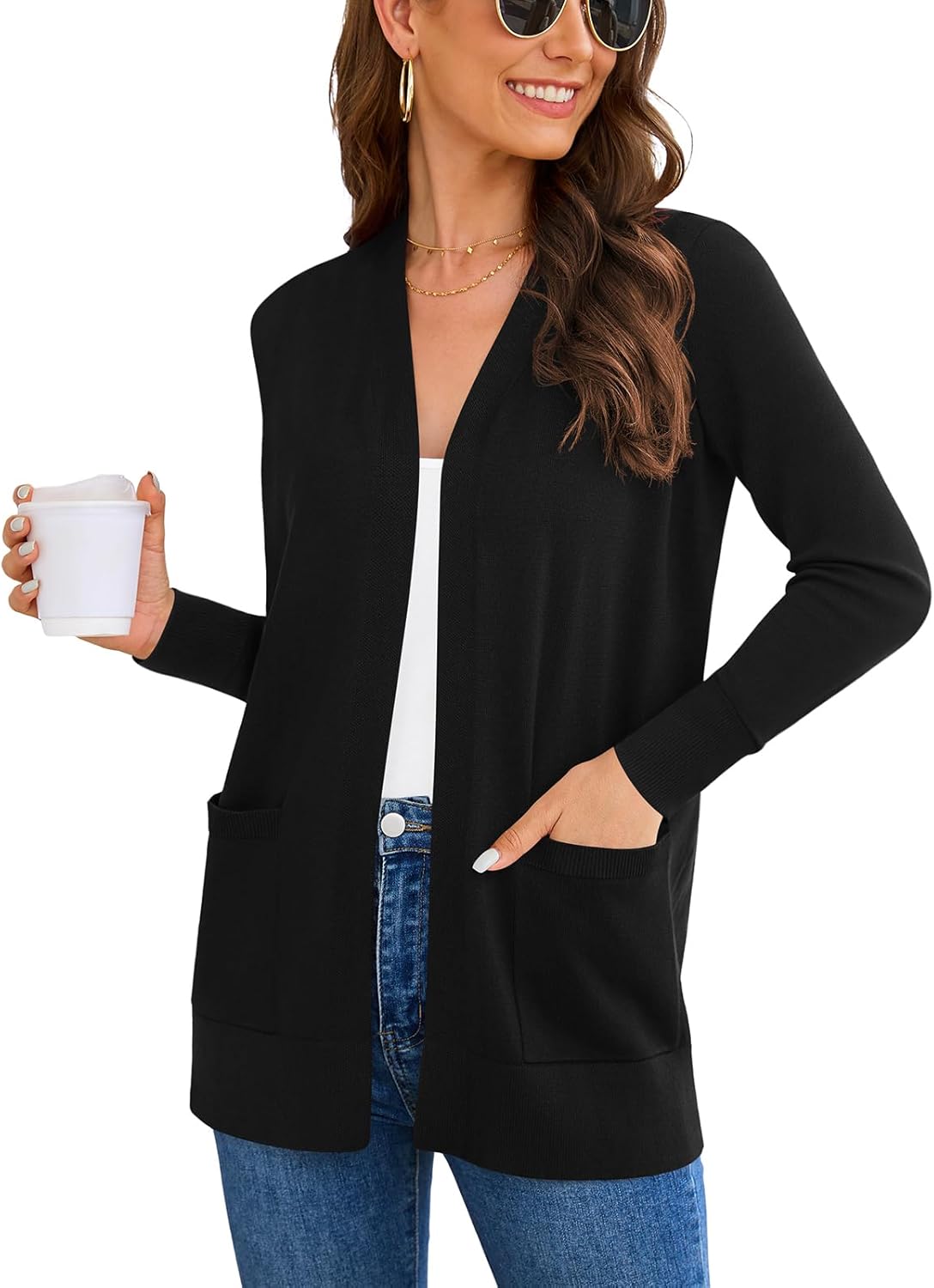Women's Long Sleeve Cardigan Sweaters for Casual Fashion Style