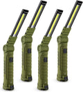 Rechargeable LED Work Lights 4 Pack with Magnetic Base - 360 Rotation