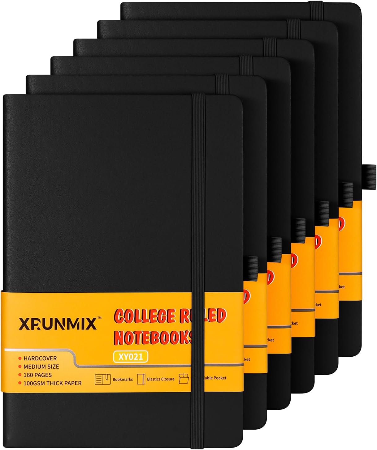 Xrunmix Hardcover Journals - 100 GSM Thick Paper, 160 Pages - Work Smarter