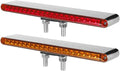Partsam 12ft Red/Amber Double Face LED Trailer Light Bar