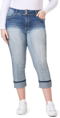 WallFlower Luscious Curvy 23.5ft Crop Mid-Rise Insta Stretch Jeans