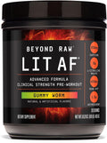 BEYOND RAW LIT Advanced Pre Workout Powder - Intense Energy and Pumps