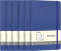 Comix 6 Pack Lined Journals: 240 Pages, Navy Blue, Classic Writing Notebooks