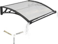 Awning for Door Entrance 32x40 in - Transparent Door Canopy