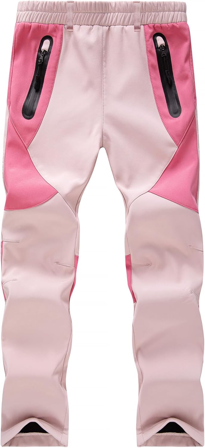 WULFUL Kids Waterproof Snow Ski Pants for Outdoor Winter Fun