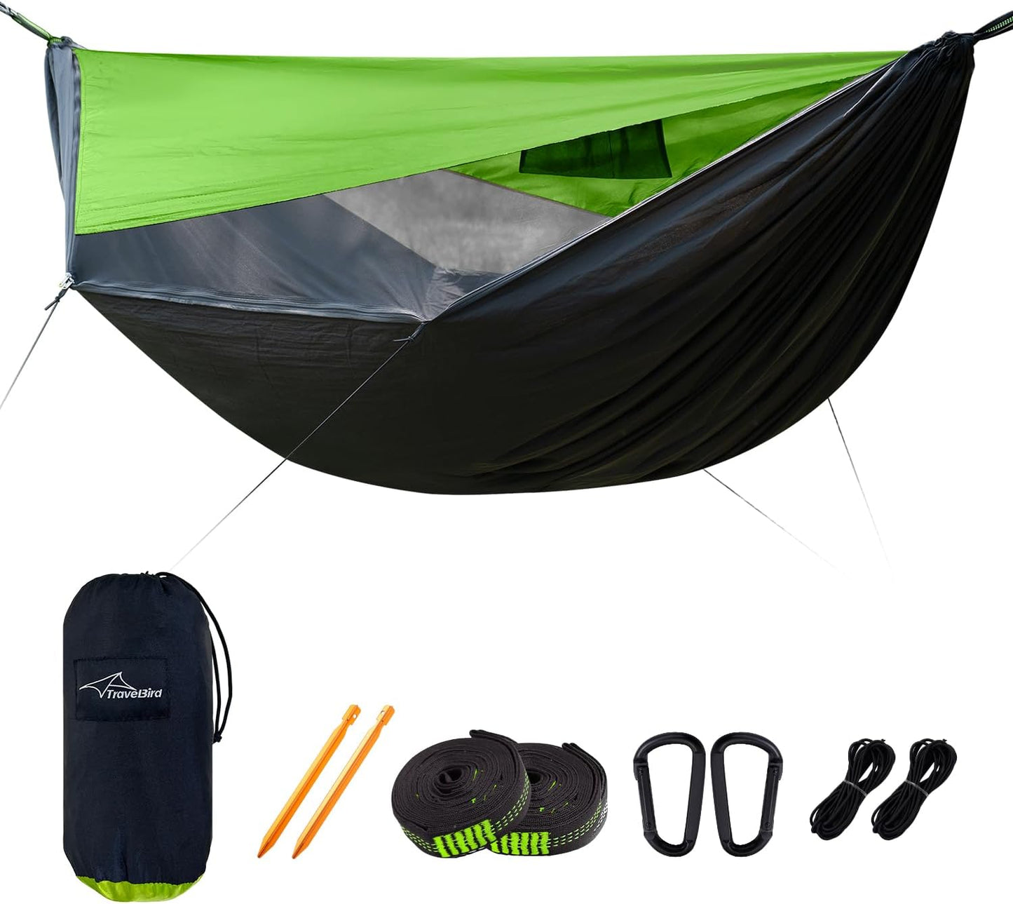 Camping Hammock with Mosquito Net and Sunshade for Outdoors