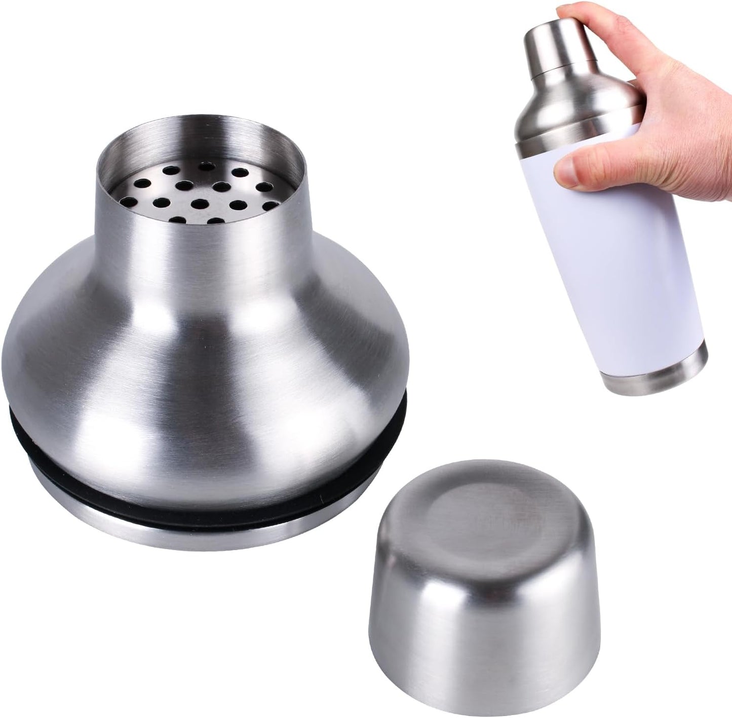KEUYE Stainless Steel Cocktail Shaker Lid - Perfect Fit for YETI and More!