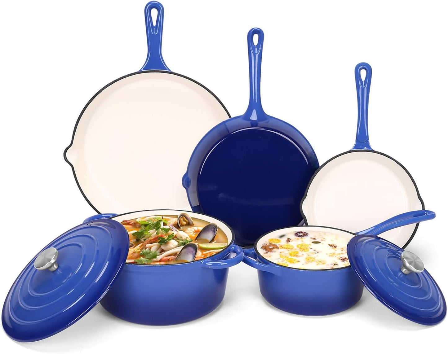QuliMetal Enameled Cast Iron Cookware Set for Perfect Meals